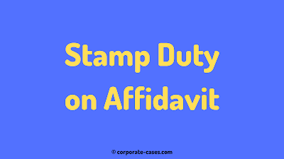 stamp duty on affidavit state wise